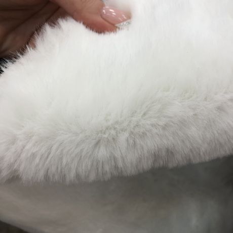 Ковер 2.2cm faux rabbit fur 1,2*1,7 Прямоугольник  Dot (White)