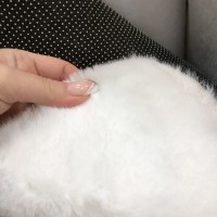  Ковер 2.2cm faux rabbit fur 1,2*1,7 Прямоугольник  Dot (White)