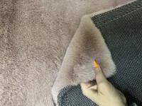 Ковер 2.2cm faux rabbit fur 1,2*1,7 Прямоугольник  Dot (Pink)